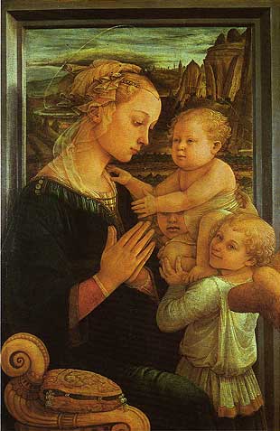 フィリッポ・リッピ　聖母子と天使