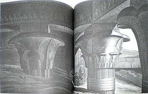 エドフ　大神殿柱廊の内部