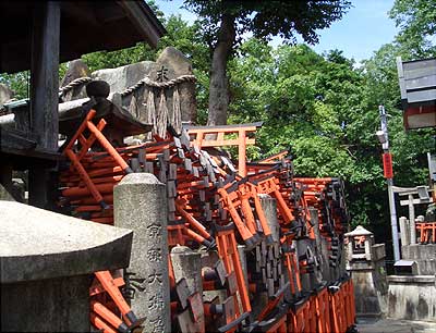 奉納された鳥居の山