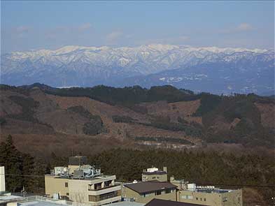 伊香保、ロープウェー乗り場の展望台より