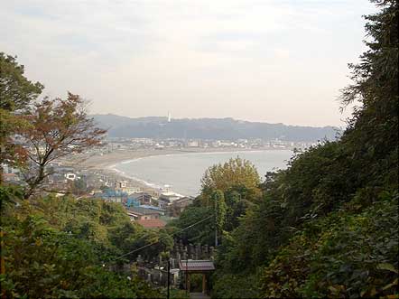 由比ガ浜、美しい眺望